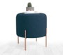 Atelier Del Sofa Puf Azul Marino Copper 50 - Navy Blue